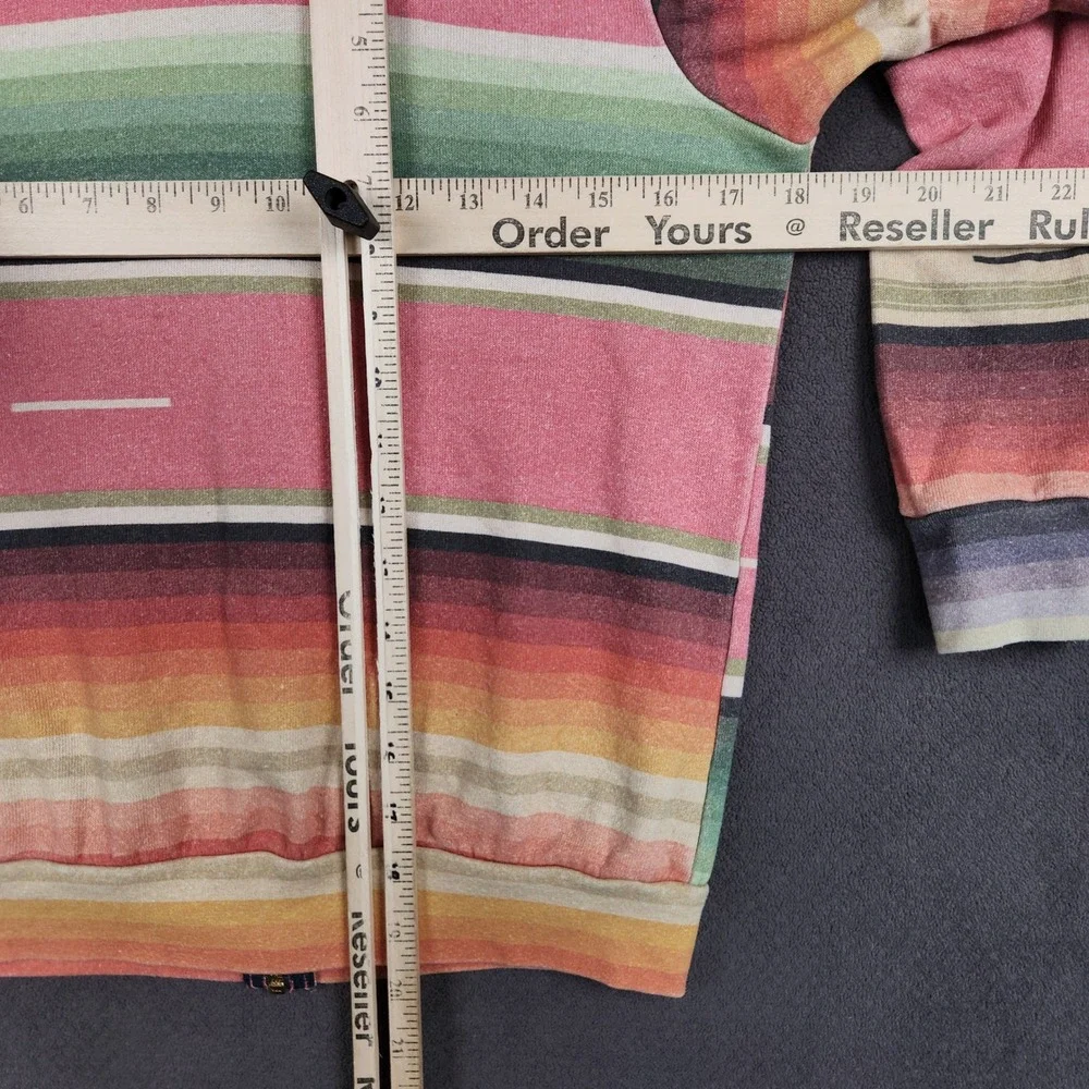 Aviator Nation Zip Hoodie Kids 10 Multicolor Serape Stripe Lightning‎ Bolt USA